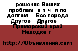 решение Ваших проблем (в т.ч. и по долгам) - Все города Другое » Другое   . Приморский край,Находка г.